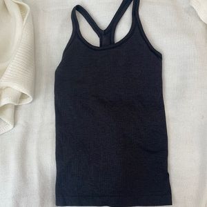 Black racer back tank